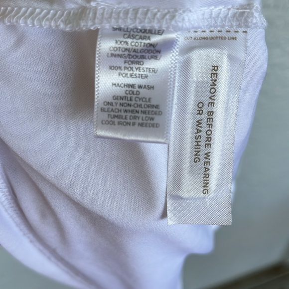 LOFT XS WHITE SUMMER DRESS - Picture 5 of 5